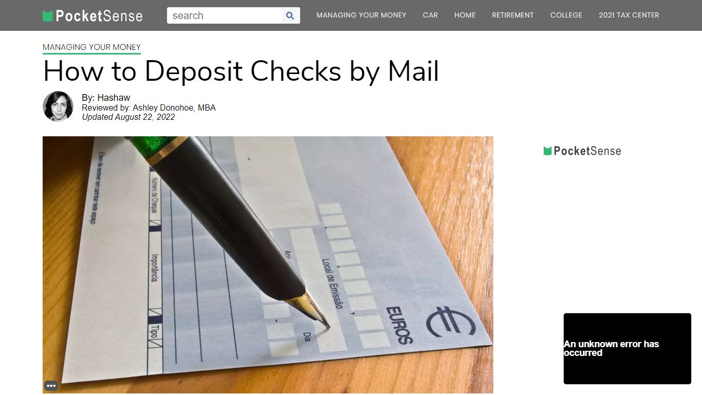 How to Deposit Checks by Mail | Pocketsense